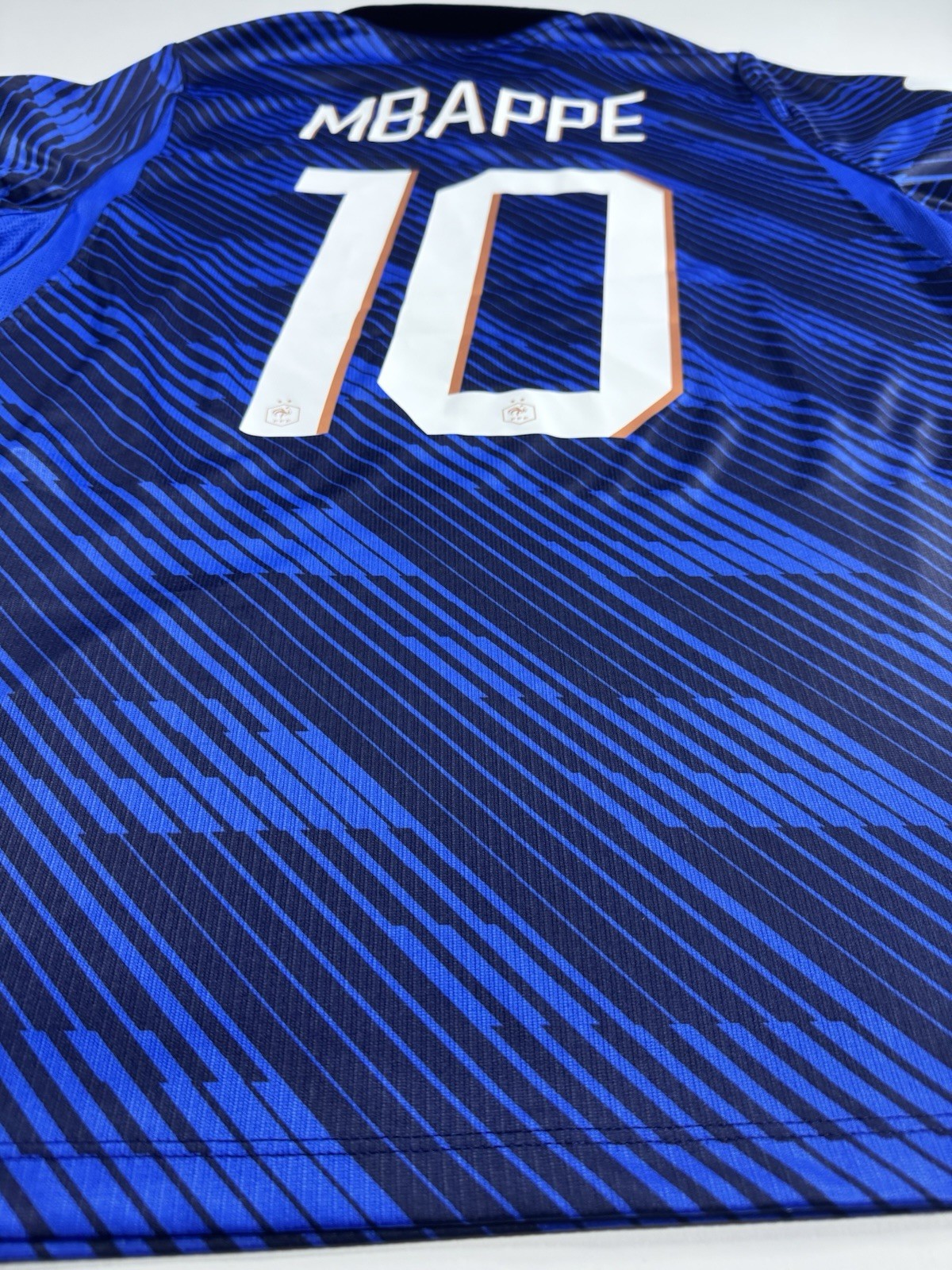 France 2026 World Cup Kylian Mbappe Fan Version WC Patches Shirt Jersey Size L