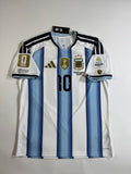Argentina Lionel Messi FAN Version Match Detail vs Egypt Jersey Size L NWT