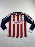 Chivas 2013 2014 Marco Fabian Long Sleeve Home Football Shirt Jersey Size M