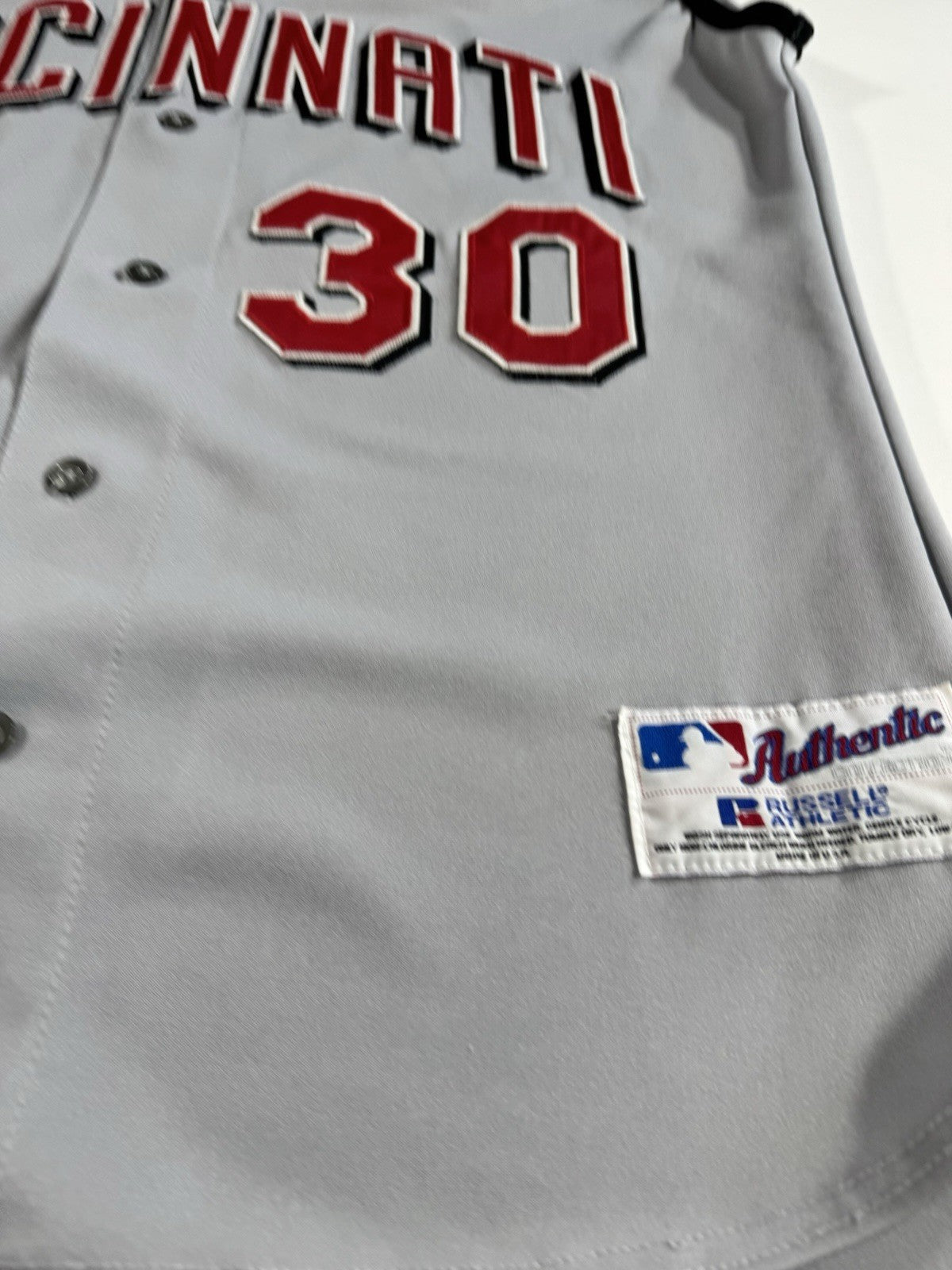 VTG Russell Athletic Ken Griffey Jr Cincinnati Reds Jersey Vest #30 | Size 52