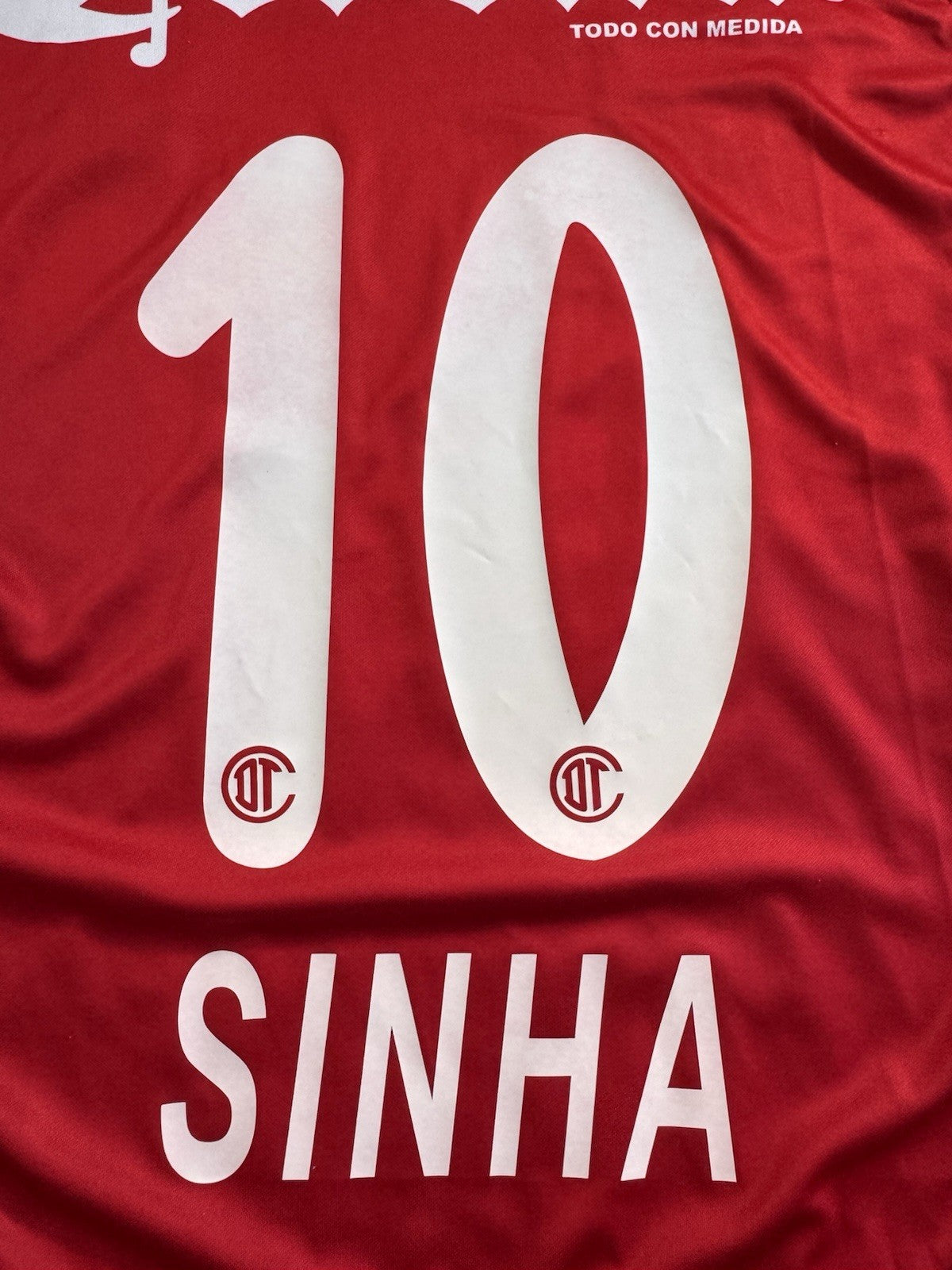 Toluca 2009 2010 Antonio Naelson Sinha Home Football Shirt Jersey Size L