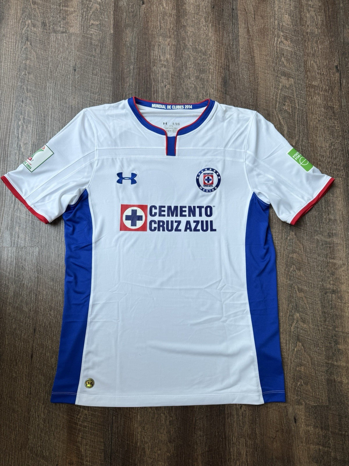 Christian Chaco Gimenez Cruz Azul 2014 Club World Cup Away Jersey Size XL