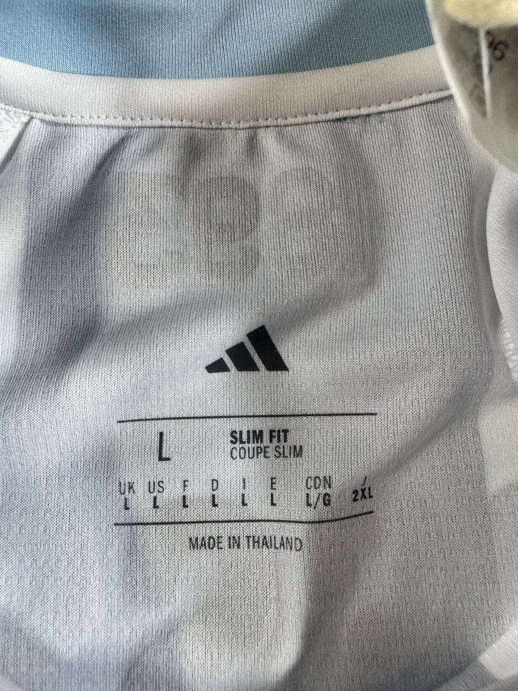 Argentina Lionel Messi FAN Version Match Detail vs Egypt Jersey Size L NWT