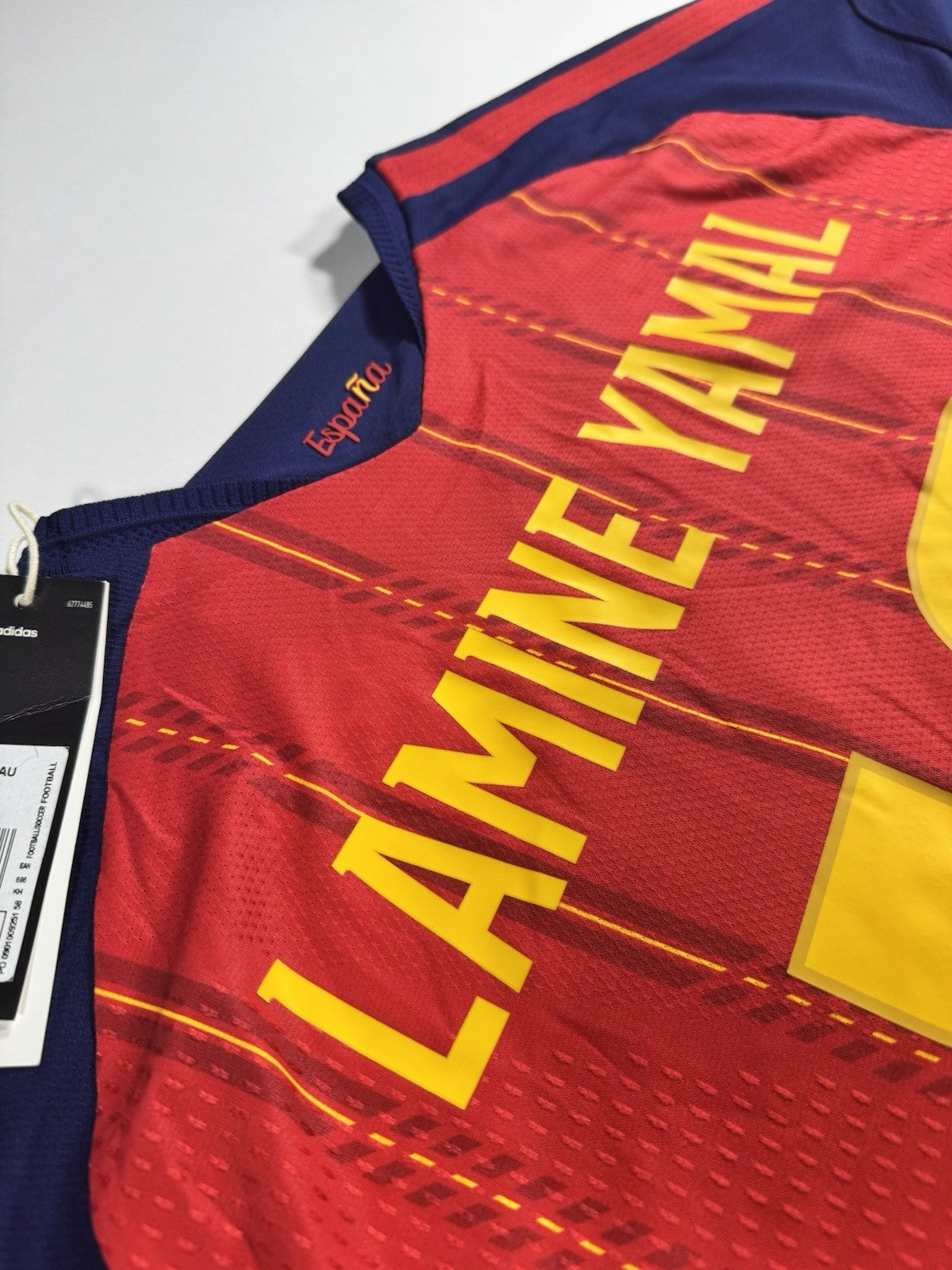 Spain 2026 World Cup Final Lamine Yamal Authentic Football Shirt Jersey Size XL 