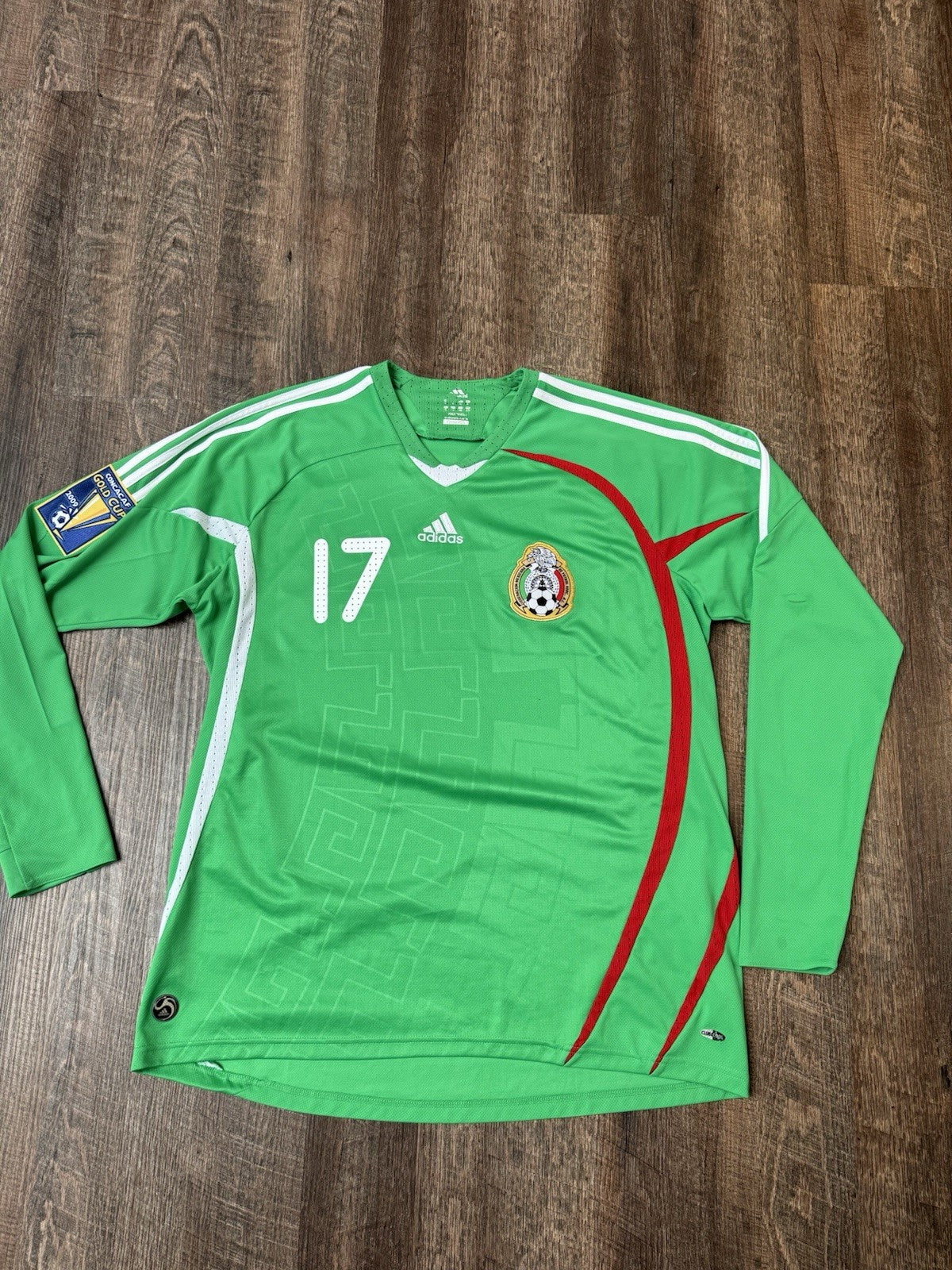 Giovani Dos Santos Mexico 2009 Gold Cup Long Sleeve Jersey XL | Adidas El Tri 