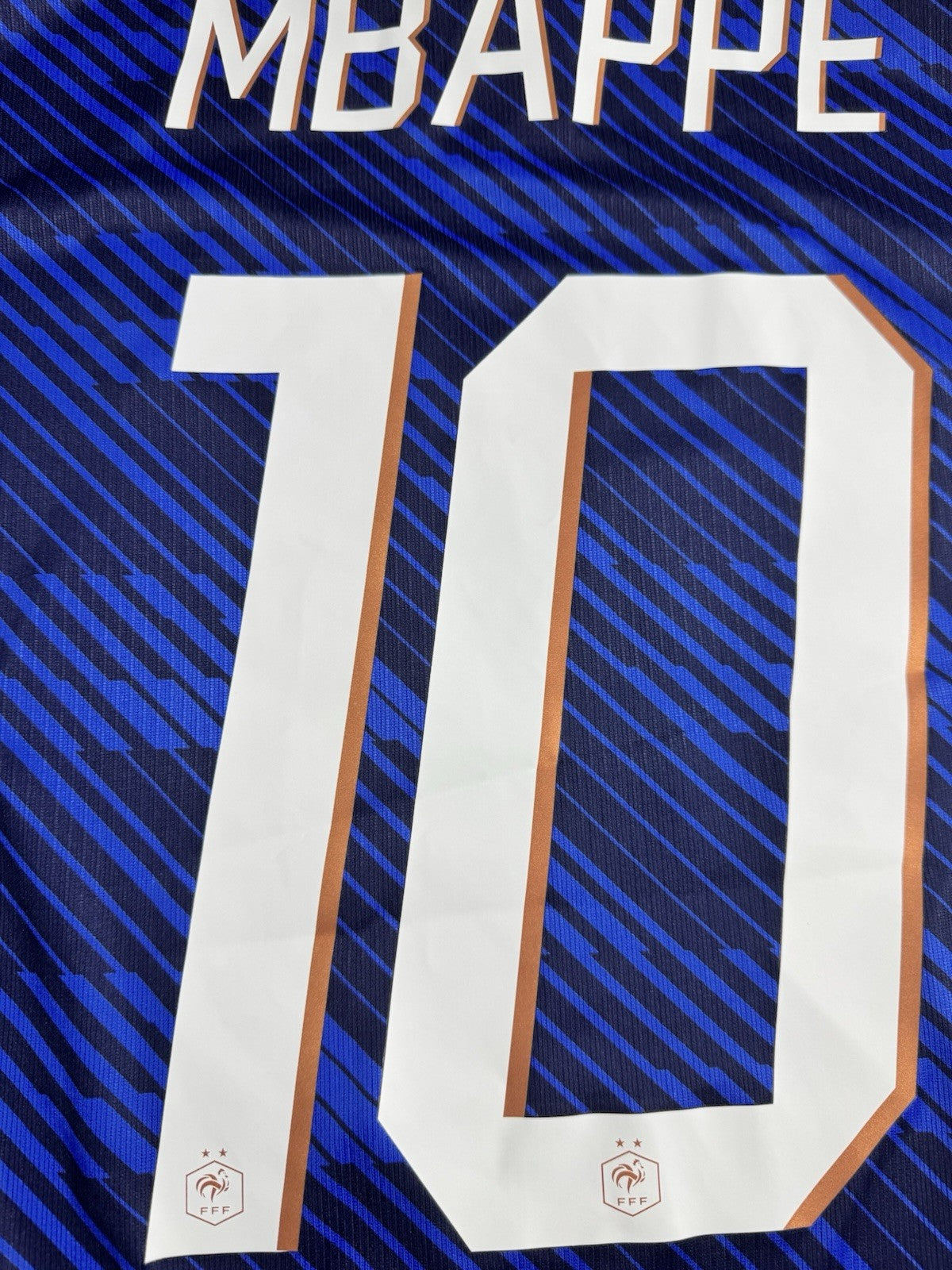 France 2026 World Cup Kylian Mbappe Fan Version WC Patches Shirt Jersey Size L