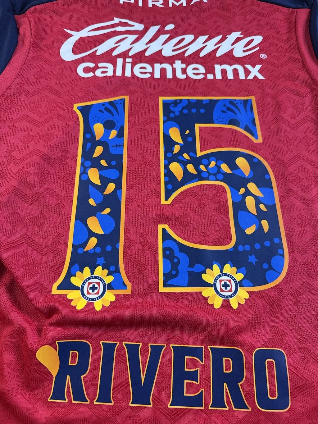Cruz Azul 2024 2025 Dia de Muertos Ignacio Nacho Rivero Jersey Size L 