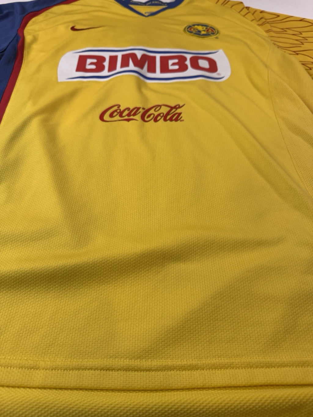 Club America 2007 2008 Cuauhtemoc Blanco Long Sleeve Home Shirt Jersey Sz L