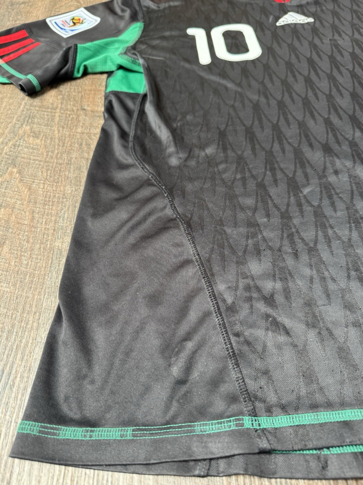 Cuauhtemoc Blanco Mexico 2010 Away Jersey Sz L | World Cup South Africa 2010