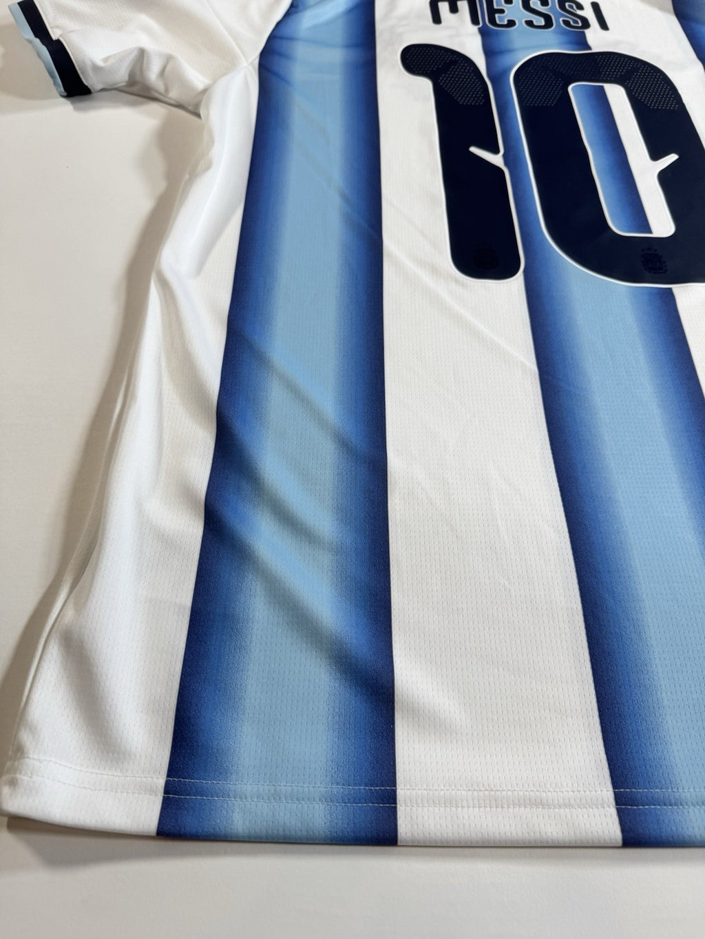Argentina Lionel Messi FAN Version Match Detail vs Egypt Jersey Size L NWT