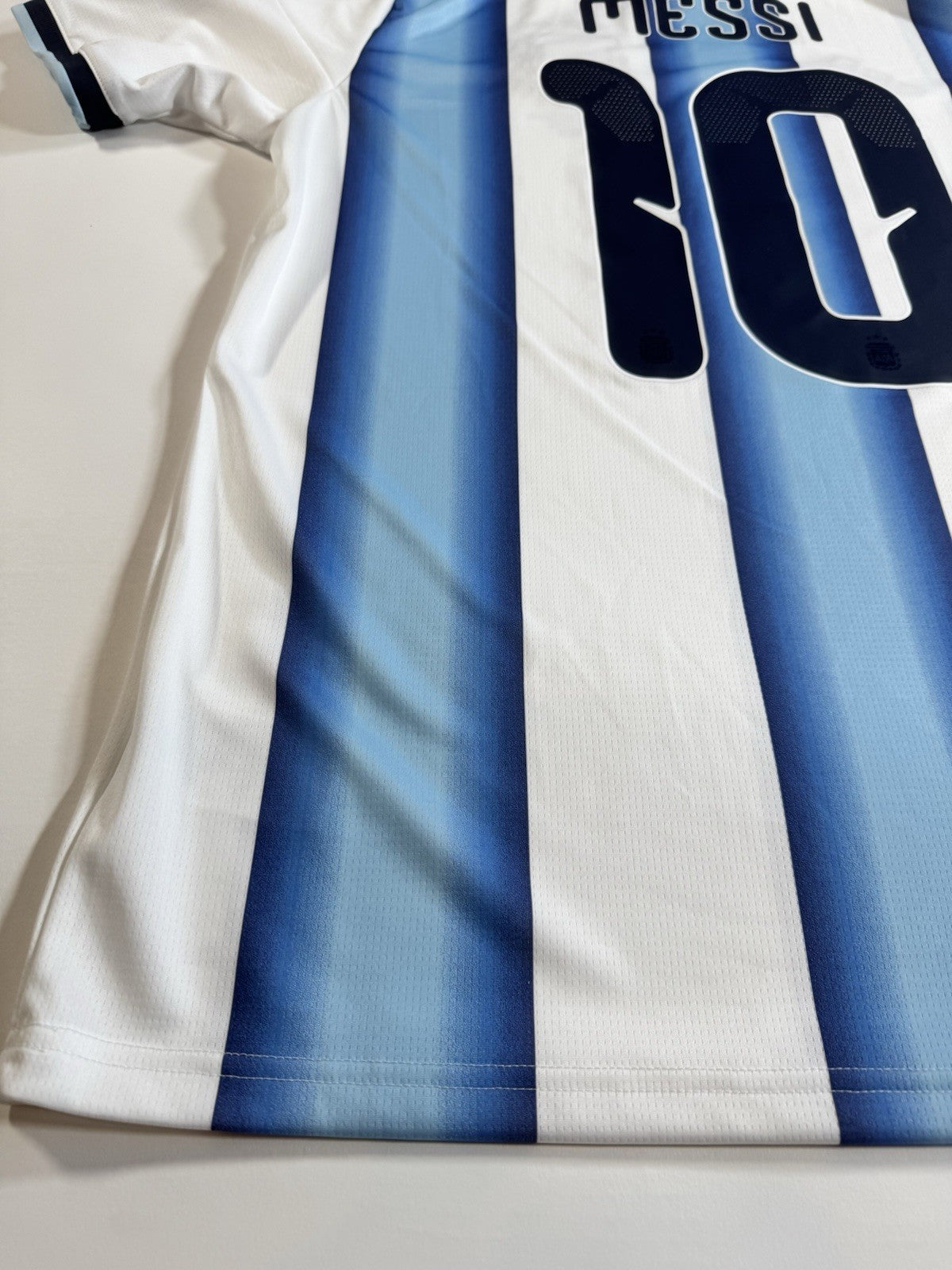Argentina Lionel Messi FAN Version Match Detail vs Egypt Jersey Size L NWT