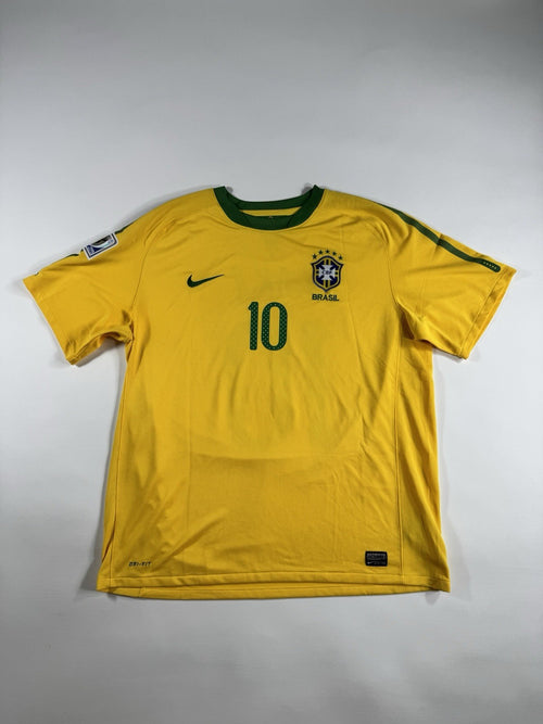 Brazil 2010 World Cup Ricardo Kaka Home Football Jersey Size XL | Read Descripti