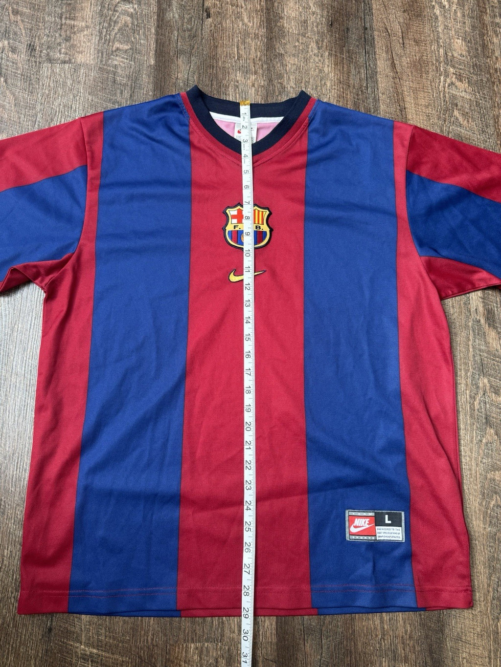 Vintage FC Barcelona Jersey Nike 2000 - 2001 Home Shirt L Barça Classic Kit