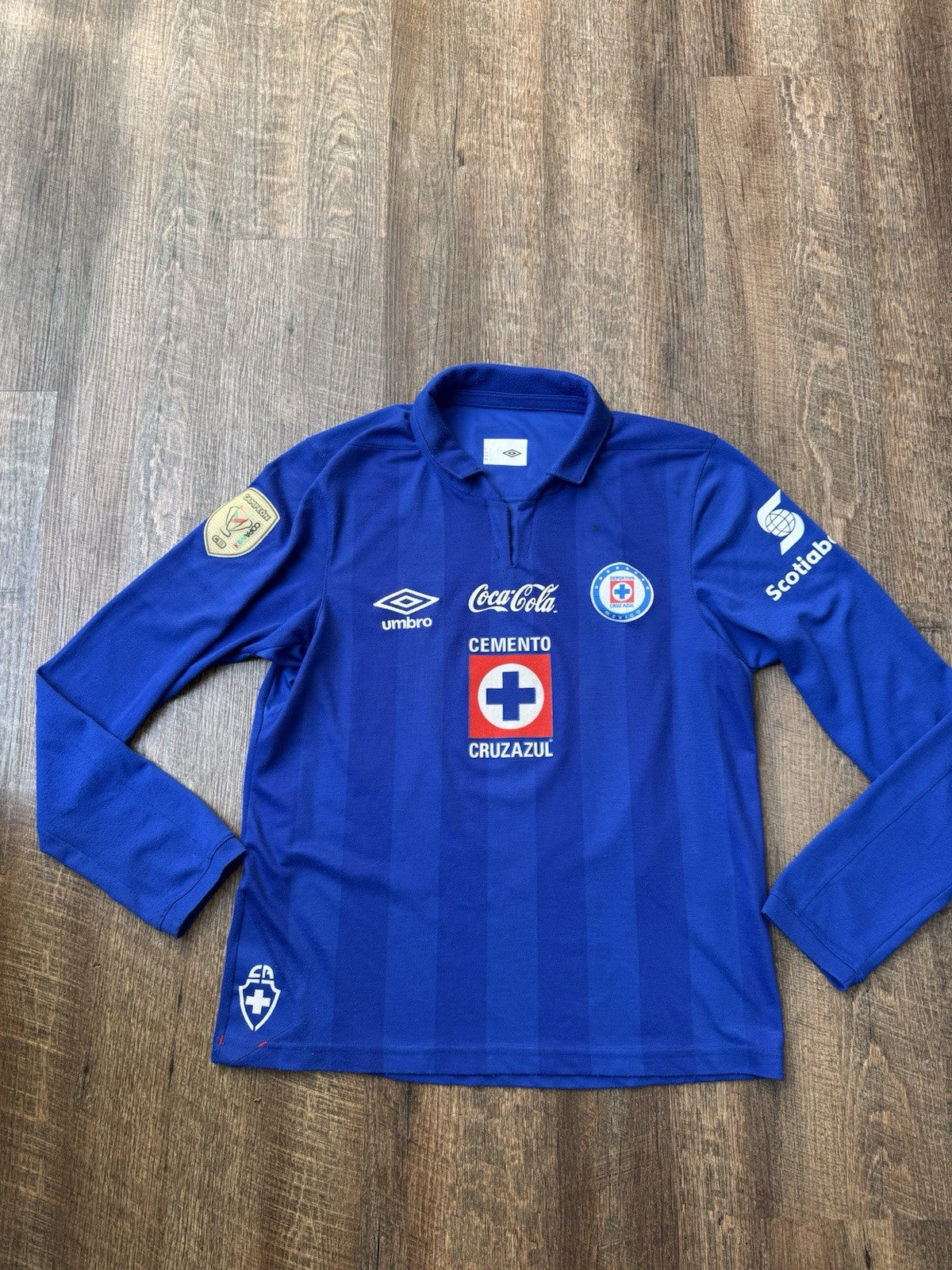 Cruz Azul 2013 2014 Chaco Gimenez Longsleeve Jersey Size L | Check Description