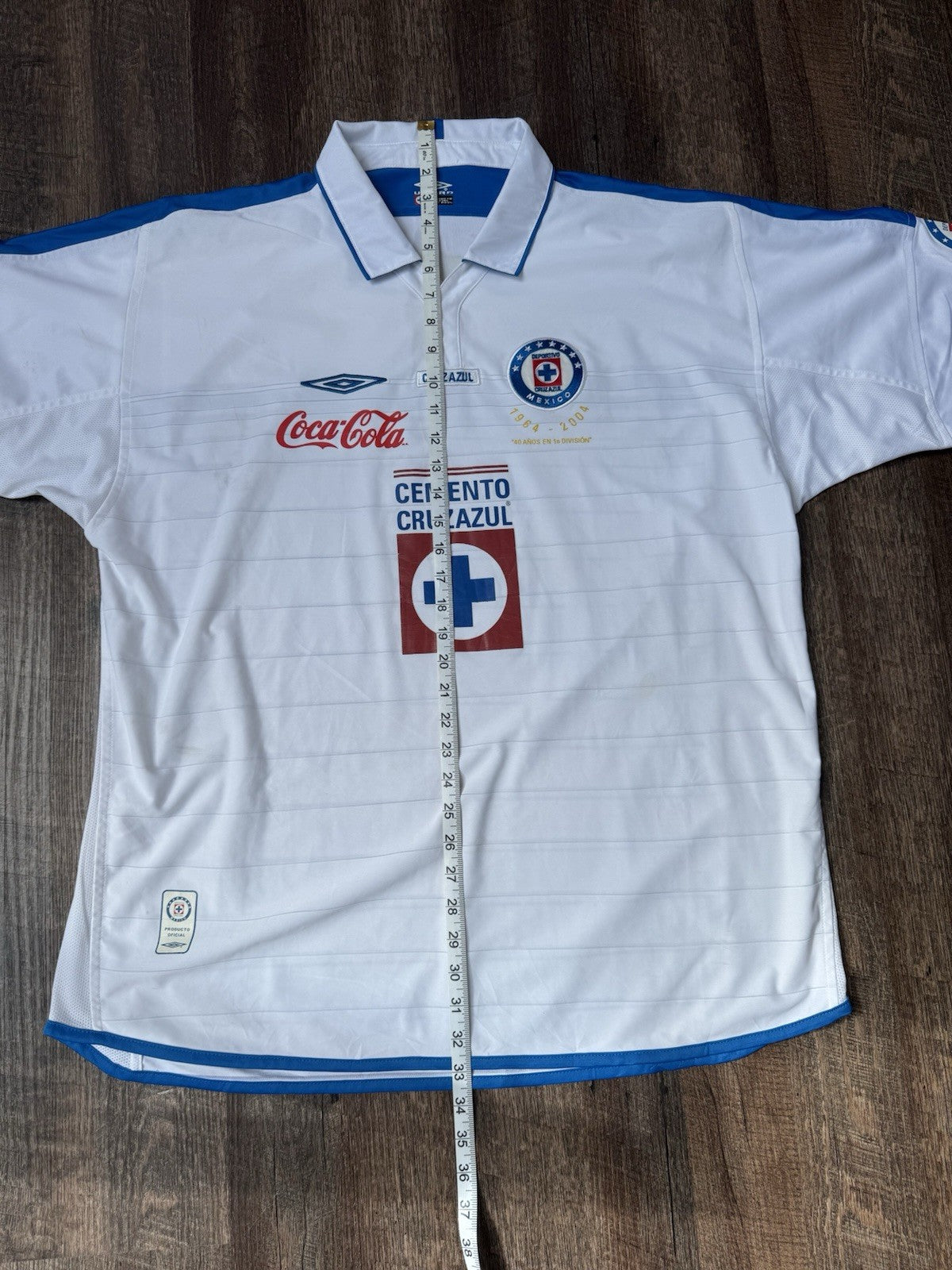 Chelito Delgado Cruz Azul 2003-04 Away Jersey 2XL | Umbro Liga MX Vintage