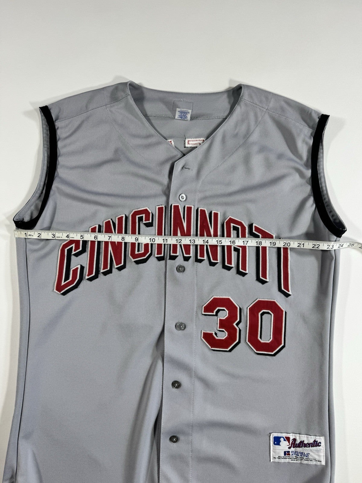 VTG Russell Athletic Ken Griffey Jr Cincinnati Reds Jersey Vest #30 | Size 52