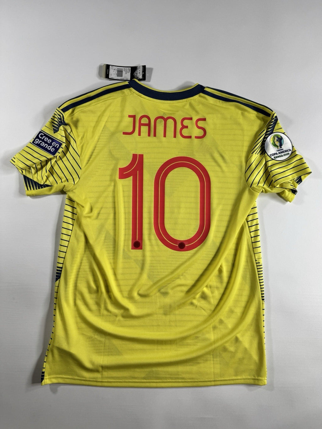 Colombia 2019 Copa America James Rodriguez Home Football Shirt Jersey Size L