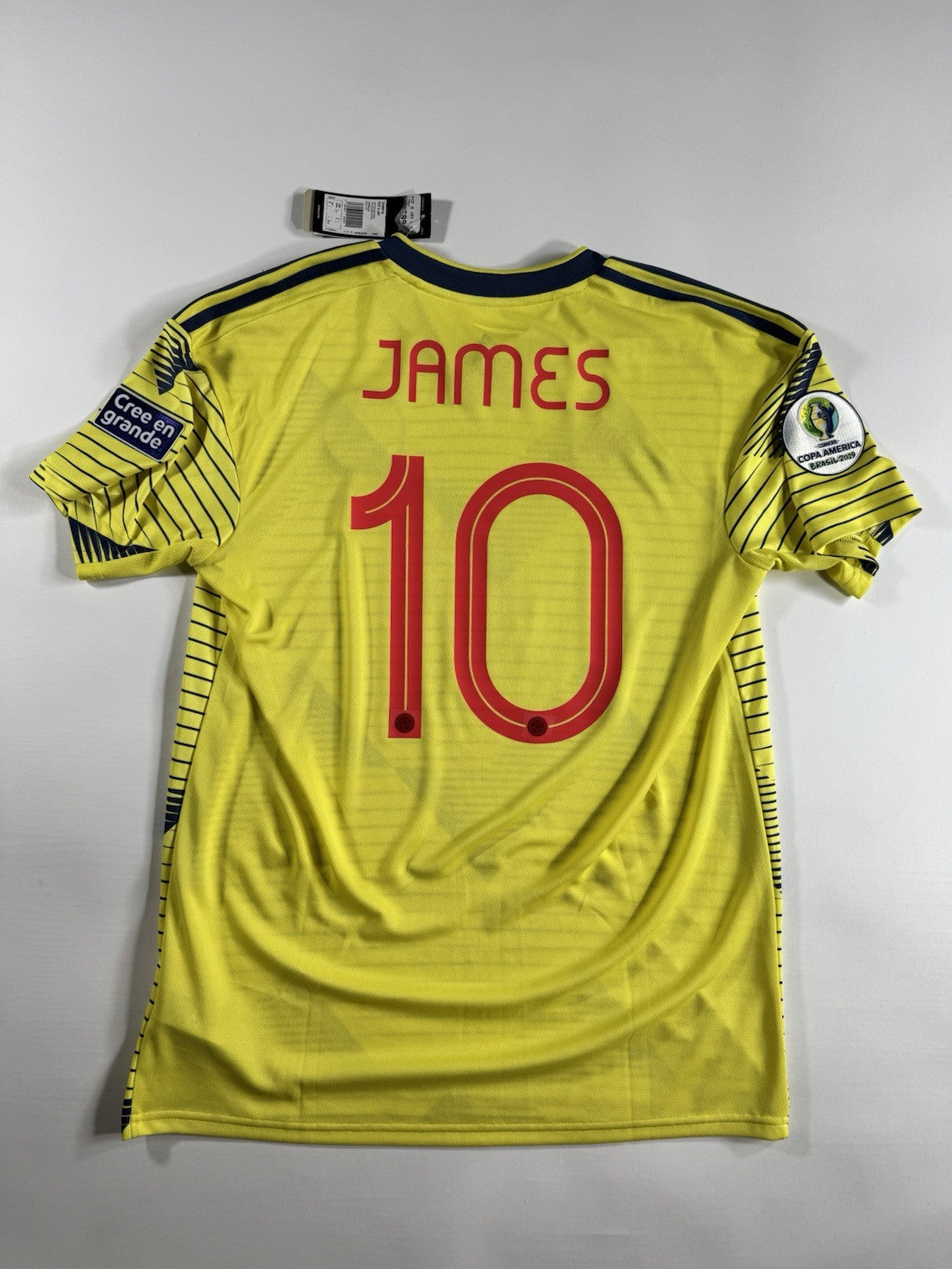 Colombia 2019 Copa America James Rodriguez Home Football Shirt Jersey Size L