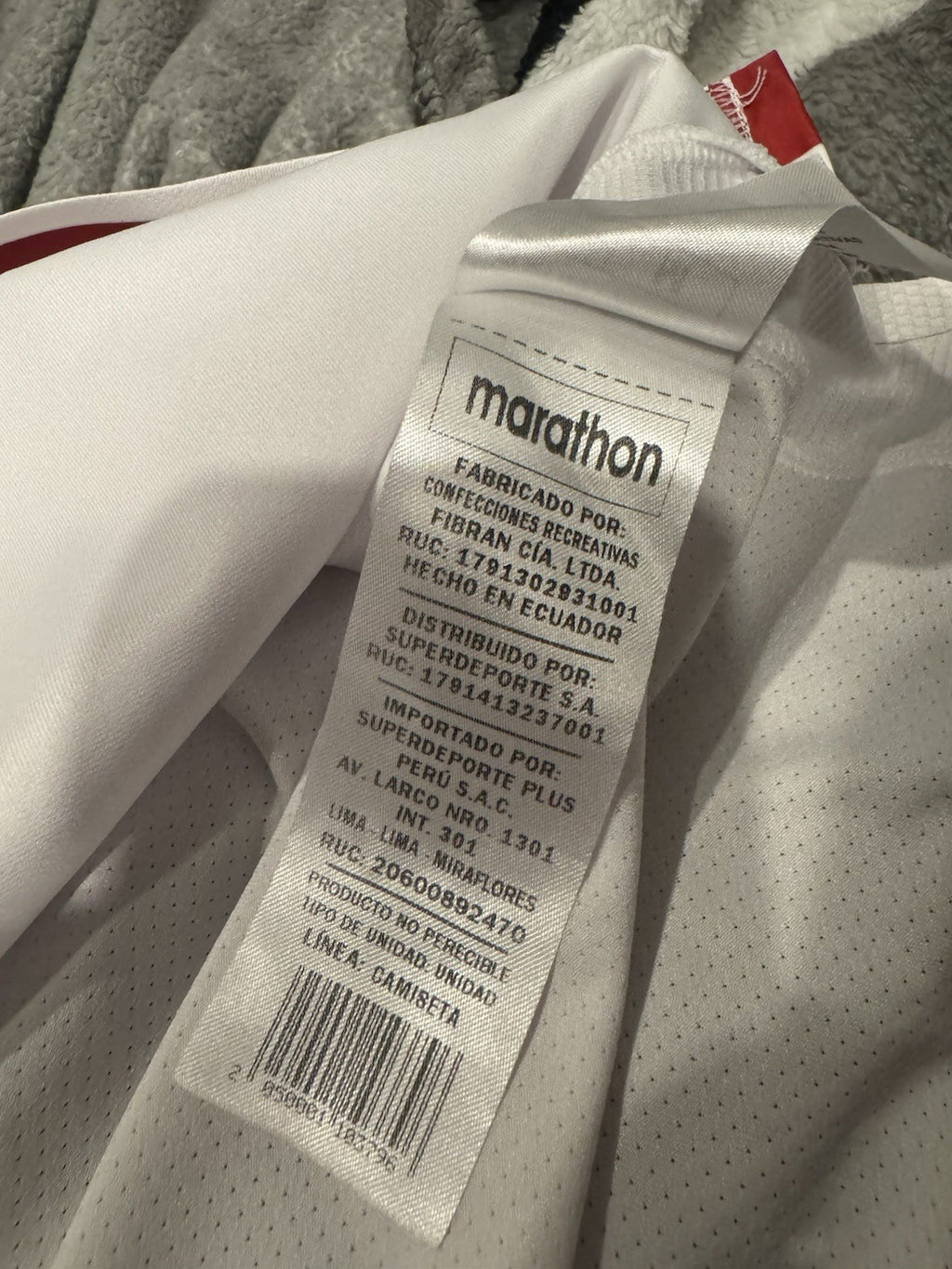 Pedro Aquino Peru FPF Jersey WC Qualifiers 2022 Player Match issued  Utileria