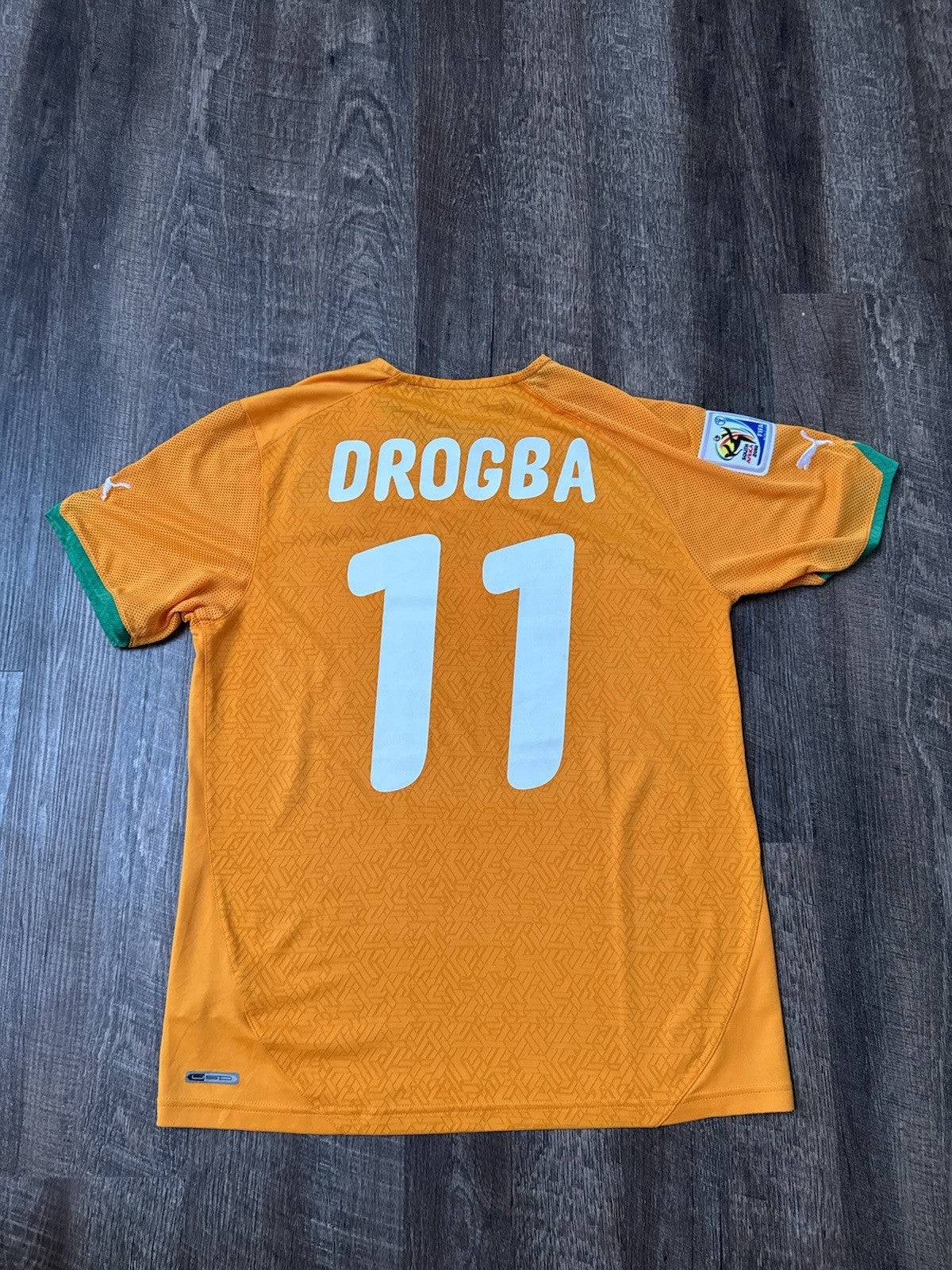 Didier Drogba Ivory Coast 2010 Home Jersey Size L | Côte d’Ivoire WC