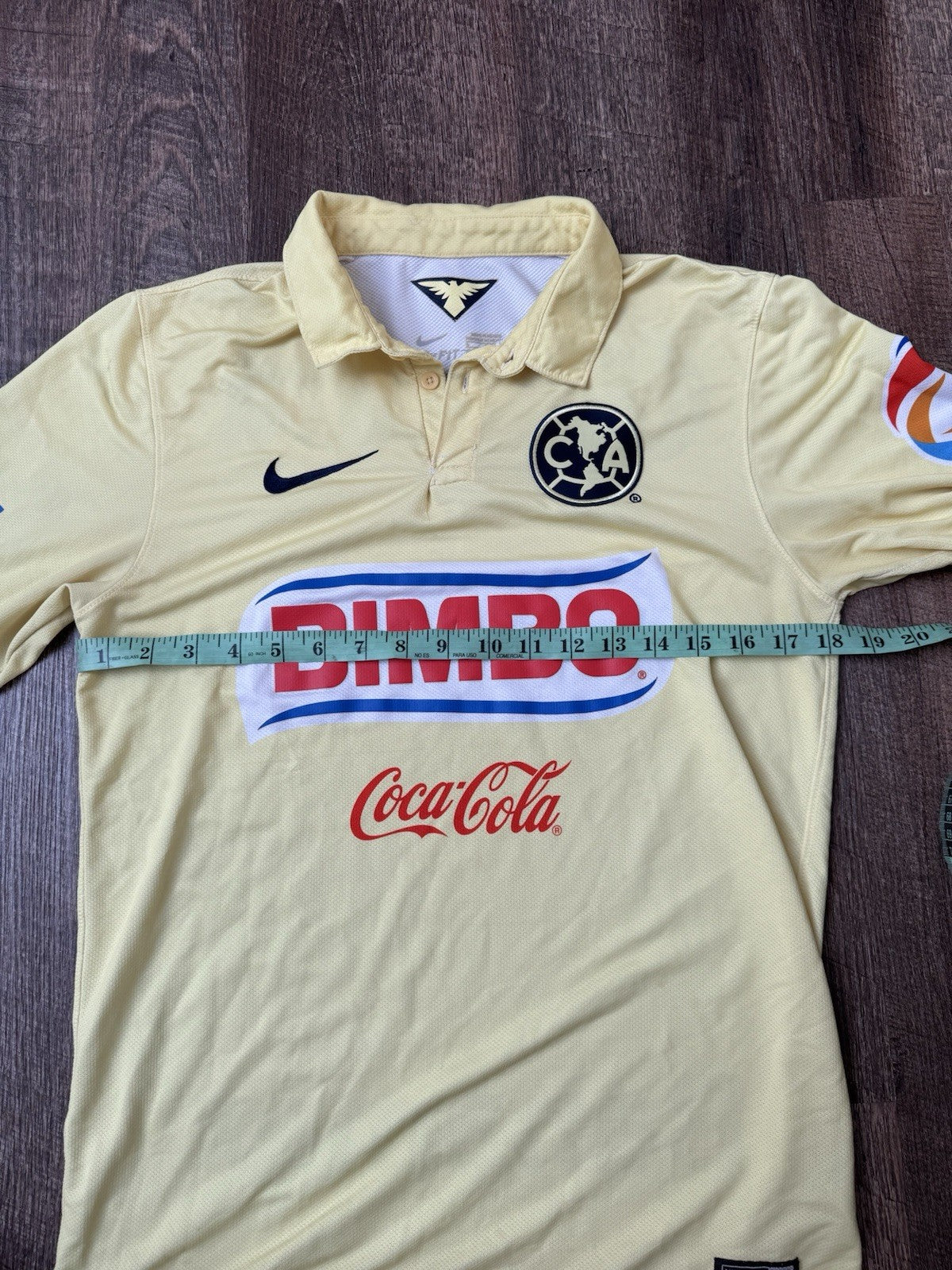 Club America 2014 2015 Home Long Sleeve Football Shirt Jersey Size S 
