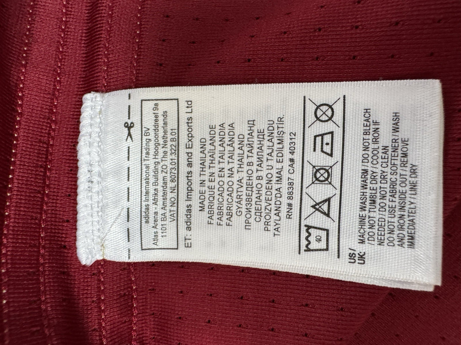 Russia National Team 2016 Player Issue Adizero Jersey Sz 10 NWT 