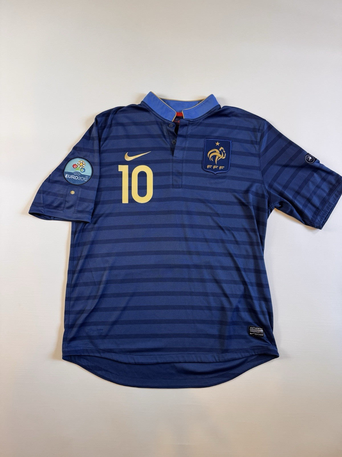 France Euro 2012 Karim Benzema Home Football Shirt Jersey Size L