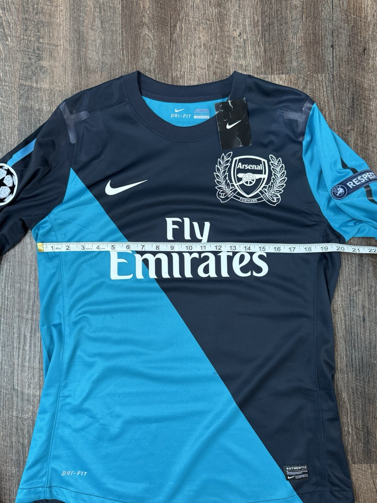 Robin van Persie Arsenal 2011–12 Player Issue Long Sleeve Jersey Size L NWT UCL 