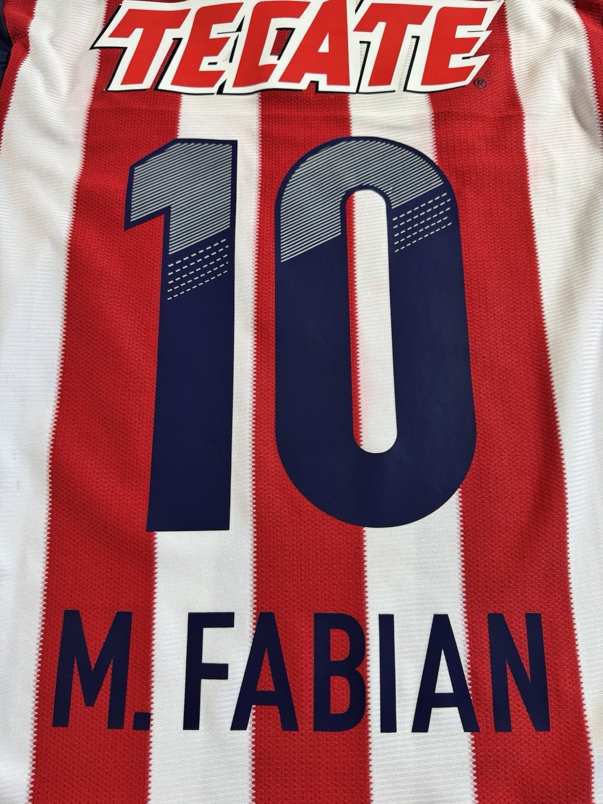 Chivas 2013 2014 Marco Fabian Long Sleeve Home Football Shirt Jersey Size M