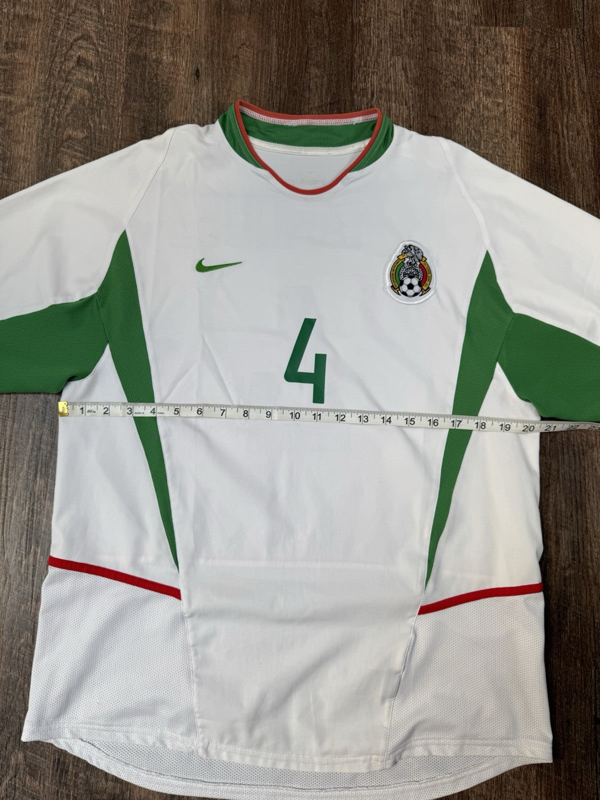 Rafa Marquez Mexico 2003 Vintage Soccer Jersey M/L Away Shirt
