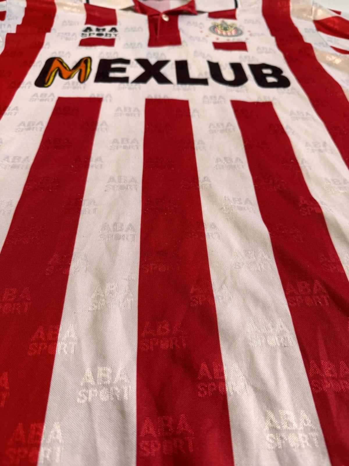 Vintage 1996-1997 ABA Sport Chivas De Guadalajara Soccer Futbol Jersey Mexlub 