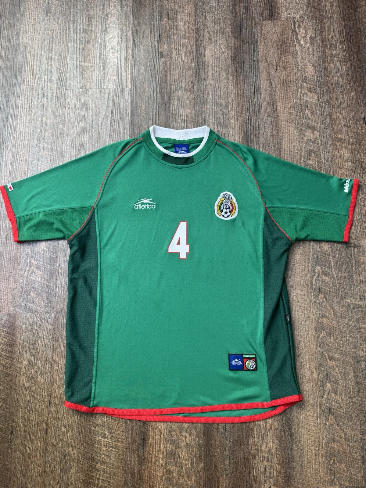 Rafa Marquez Mexico 2001 Jersey Sz L | Atletica Vtg Rare Soccer Shirt | 