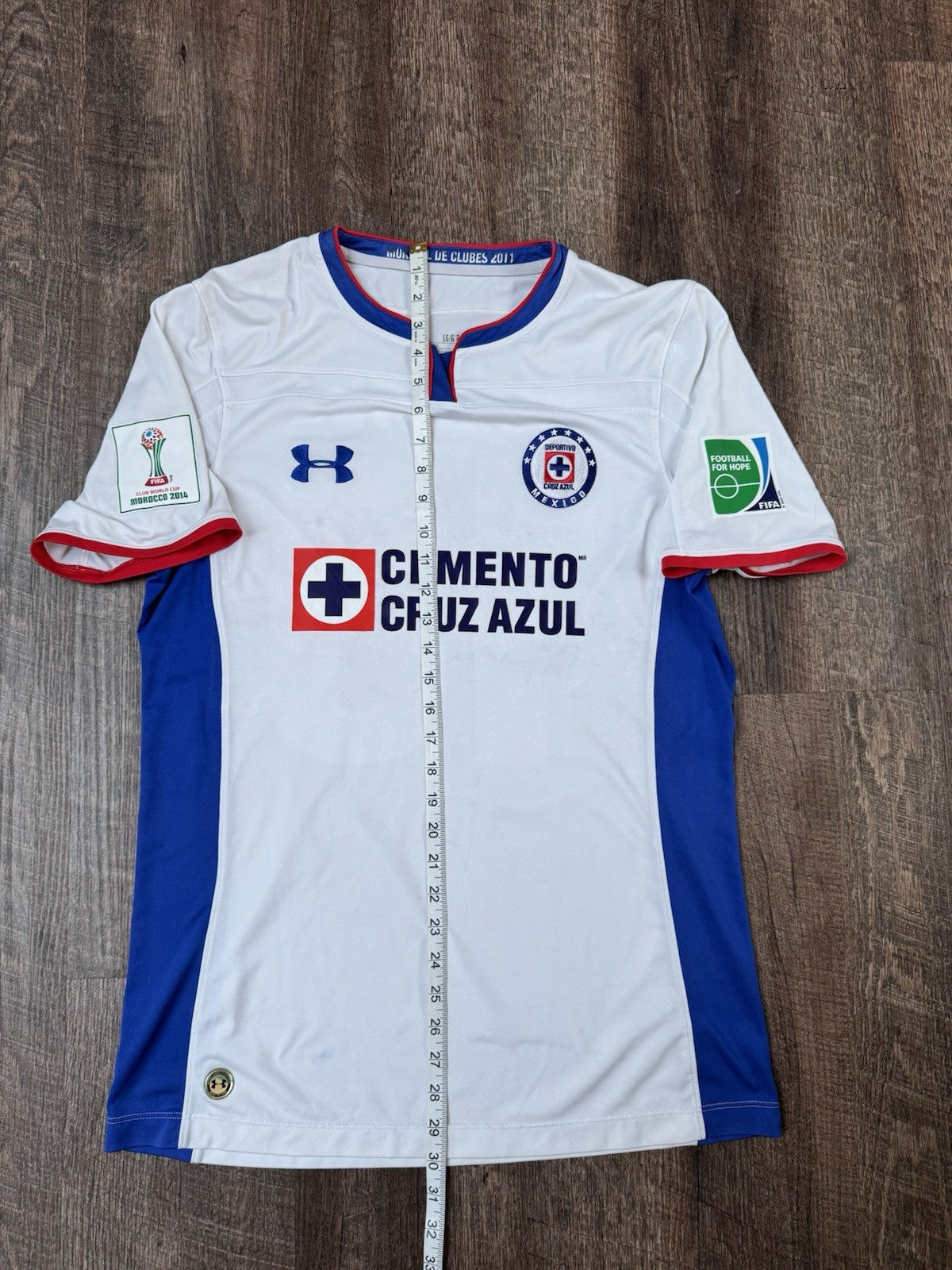 Christian Chaco Gimenez Cruz Azul 2014 Club World Cup Away Jersey Size L
