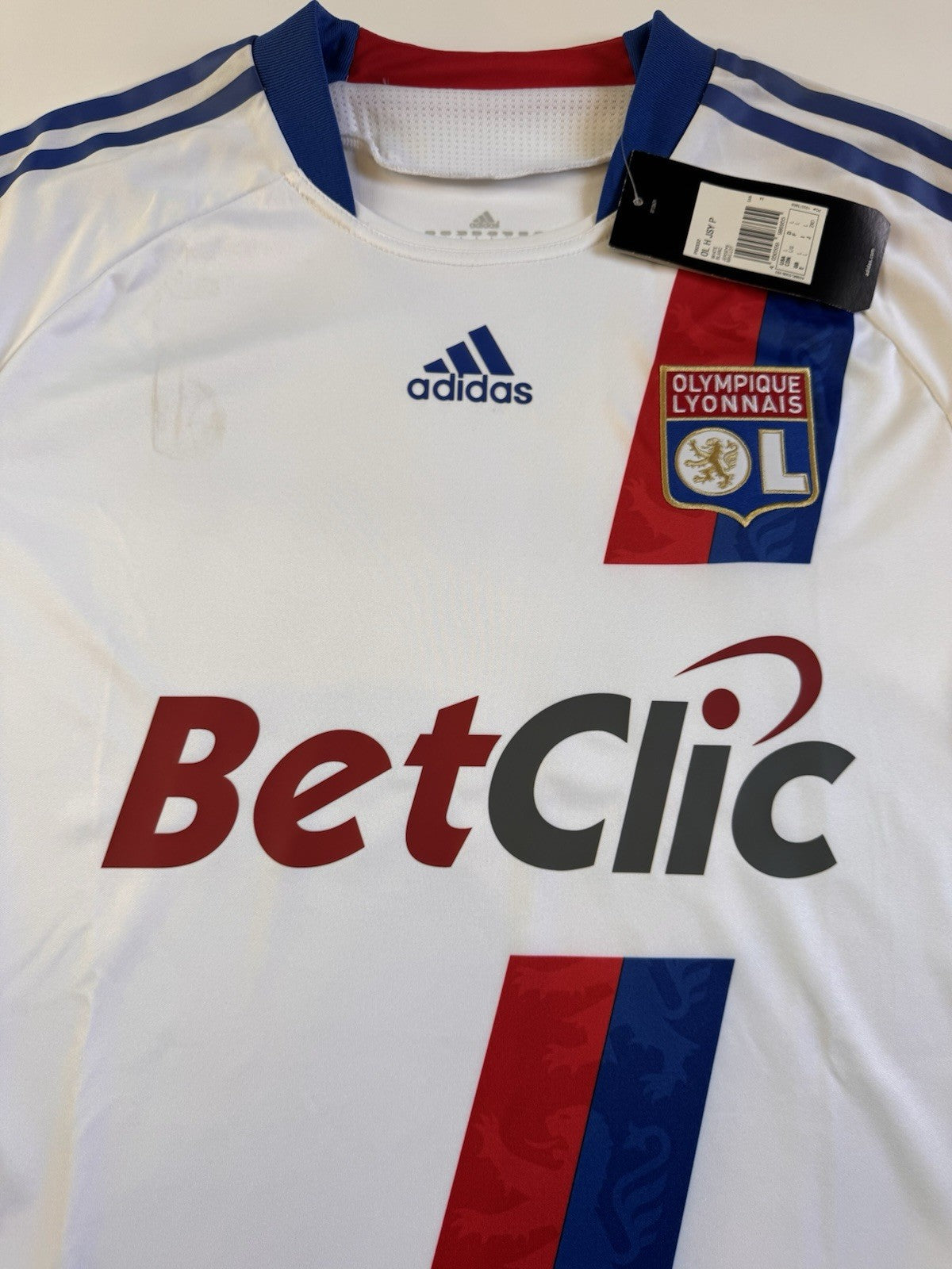 Olympique Lyon 2010 2011 Home Jersey Adidas FORMOTION Player Issue Size L NWT