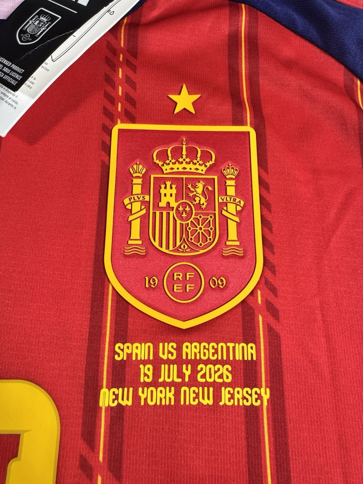 Spain 2026 World Cup Final Lamine Yamal Home Football Jersey Size M NWT Fan Vers