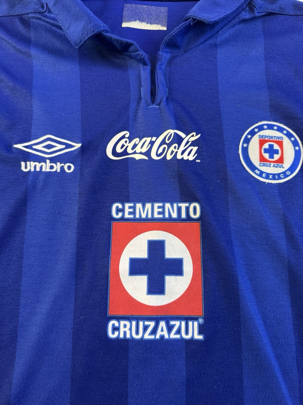 Cruz Azul 2013 2014 Chaco Gimenez Longsleeve Jersey Size M 
