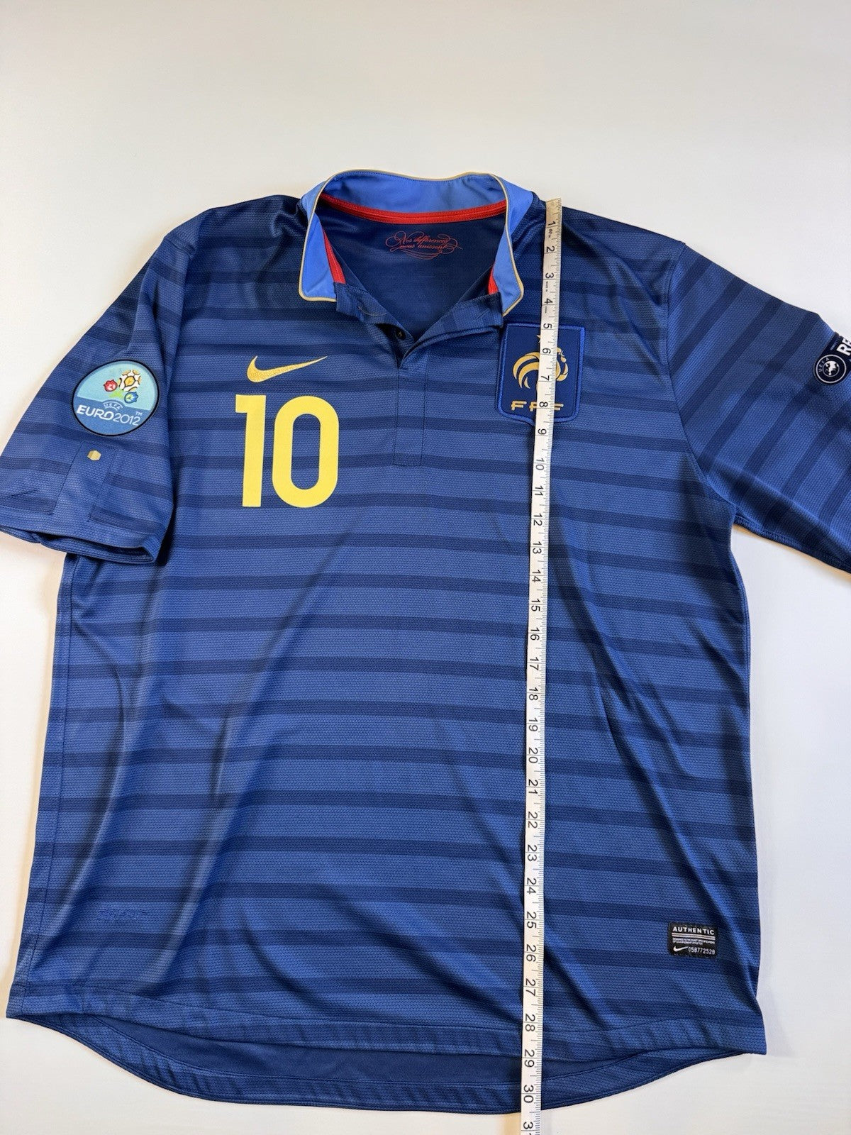 France Euro 2012 Karim Benzema Home Football Shirt Jersey Size XL