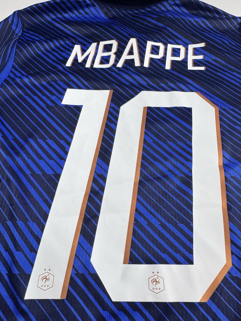 France 2026 World Cup Kylian Mbappe Fan Version WC Patches Shirt Jersey Size L