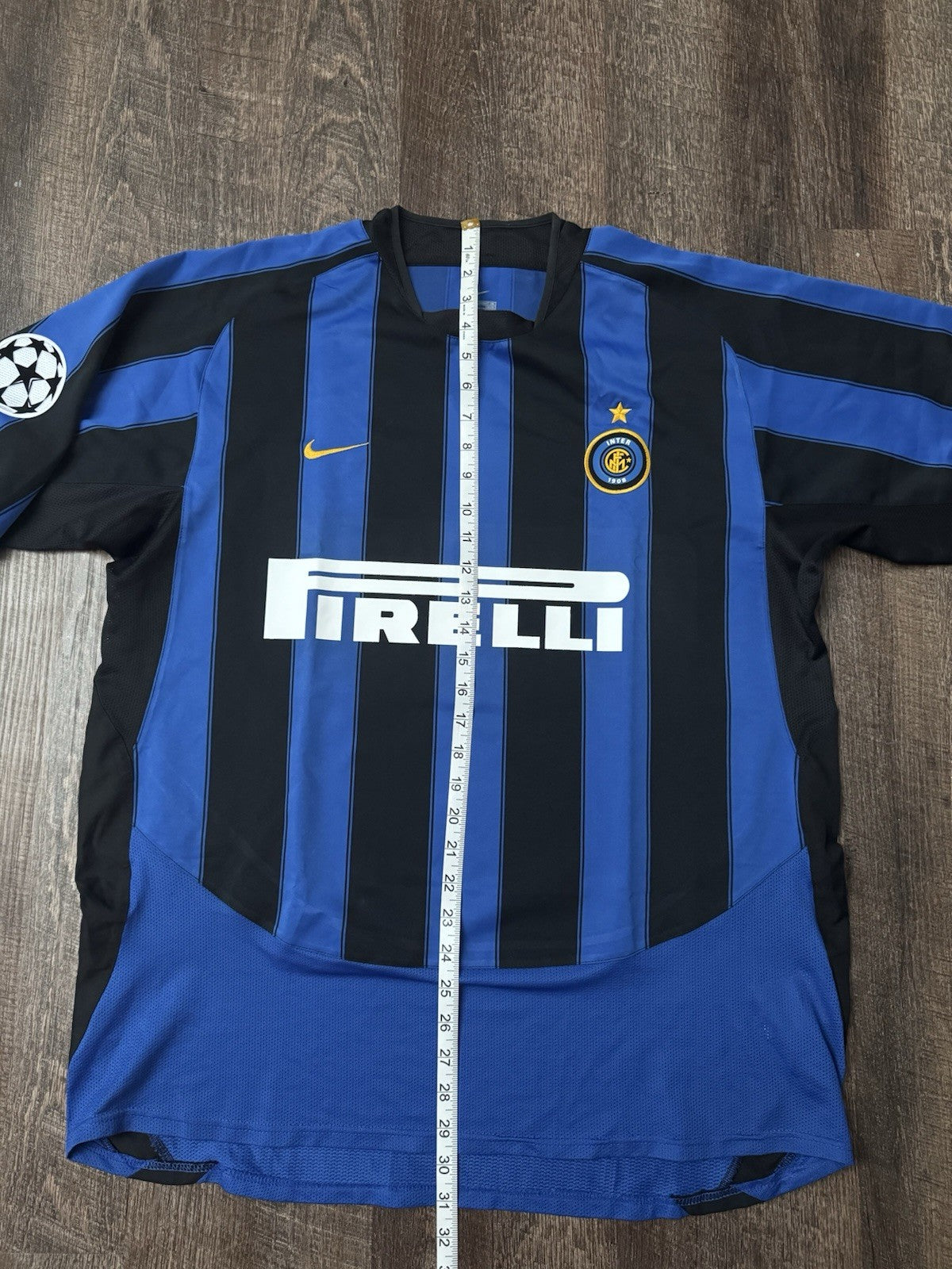 Inter Milan Adriano 2003/04 Home Jersey Size XL UCL Champions League 