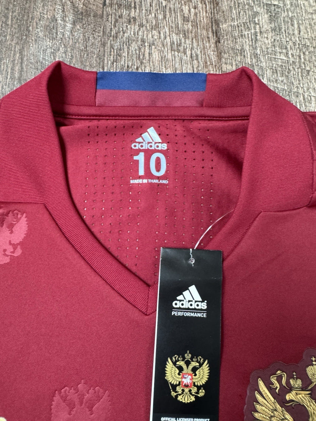 Russia National Team 2016 Player Issue Adizero Jersey Sz 10 NWT 