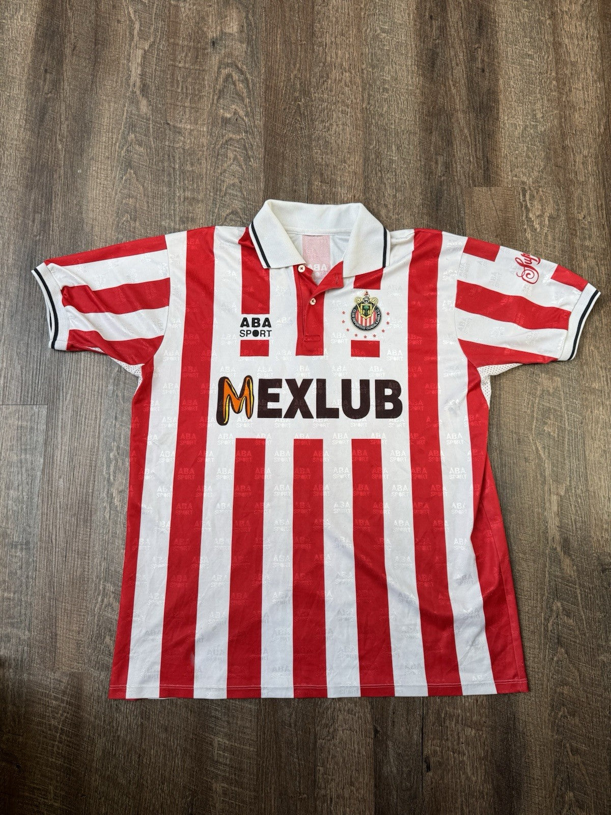 Vintage 1996-1997 ABA Sport Chivas De Guadalajara Soccer Futbol Jersey Mexlub 