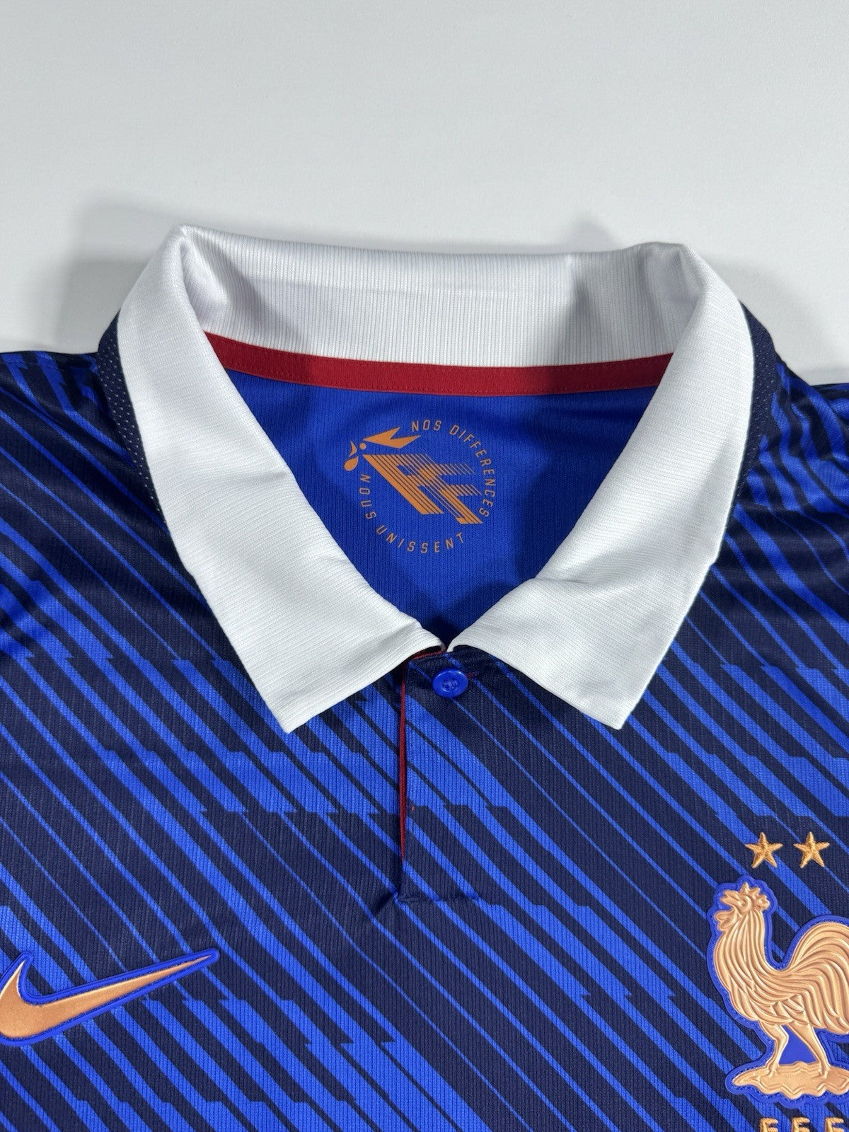 France 2026 World Cup Kylian Mbappe Fan Version WC Patches Shirt Jersey Size L