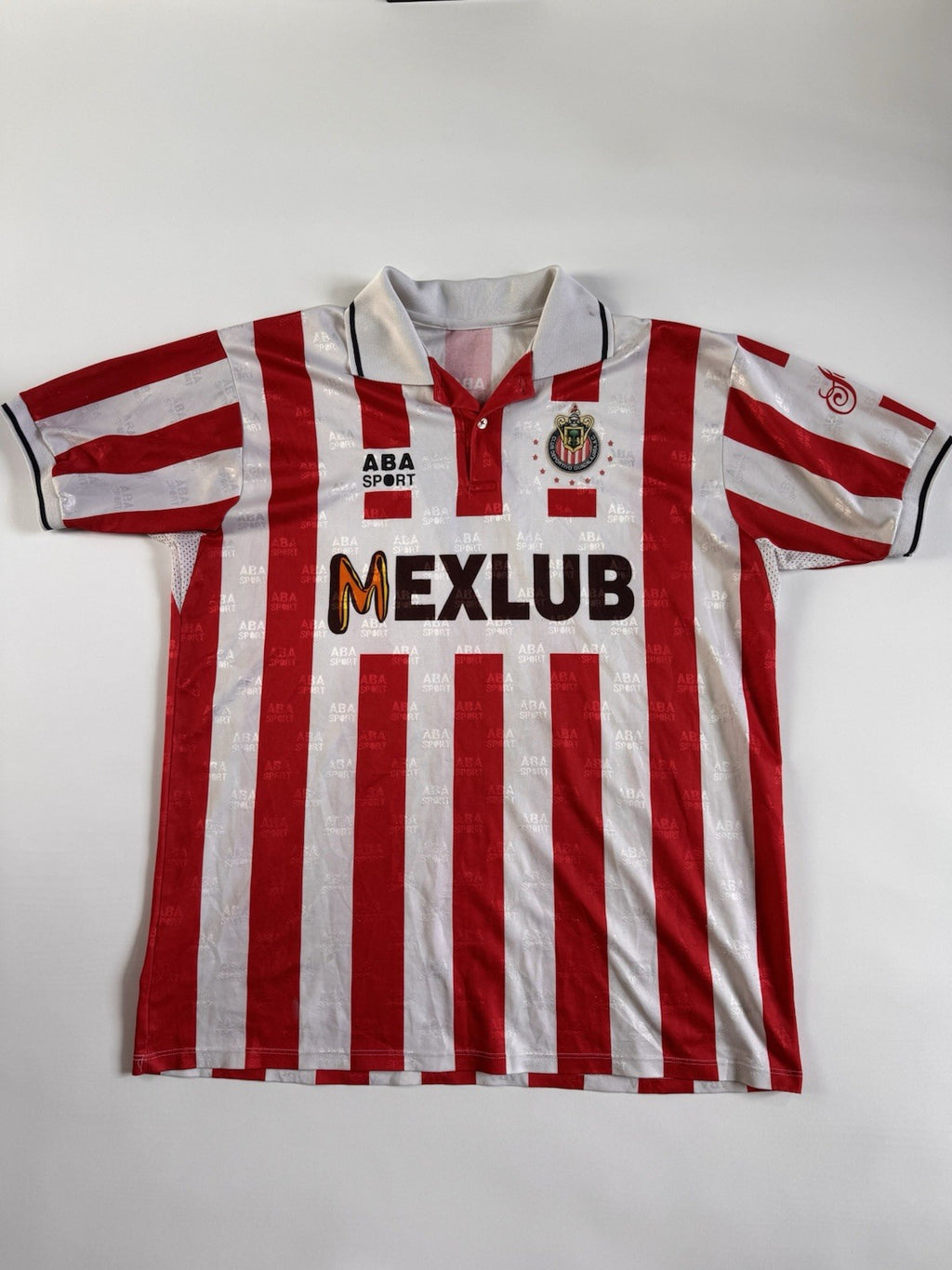 Vintage 1996-1997 ABA Sport Chivas De Guadalajara Soccer Futbol Jersey Mexlub 