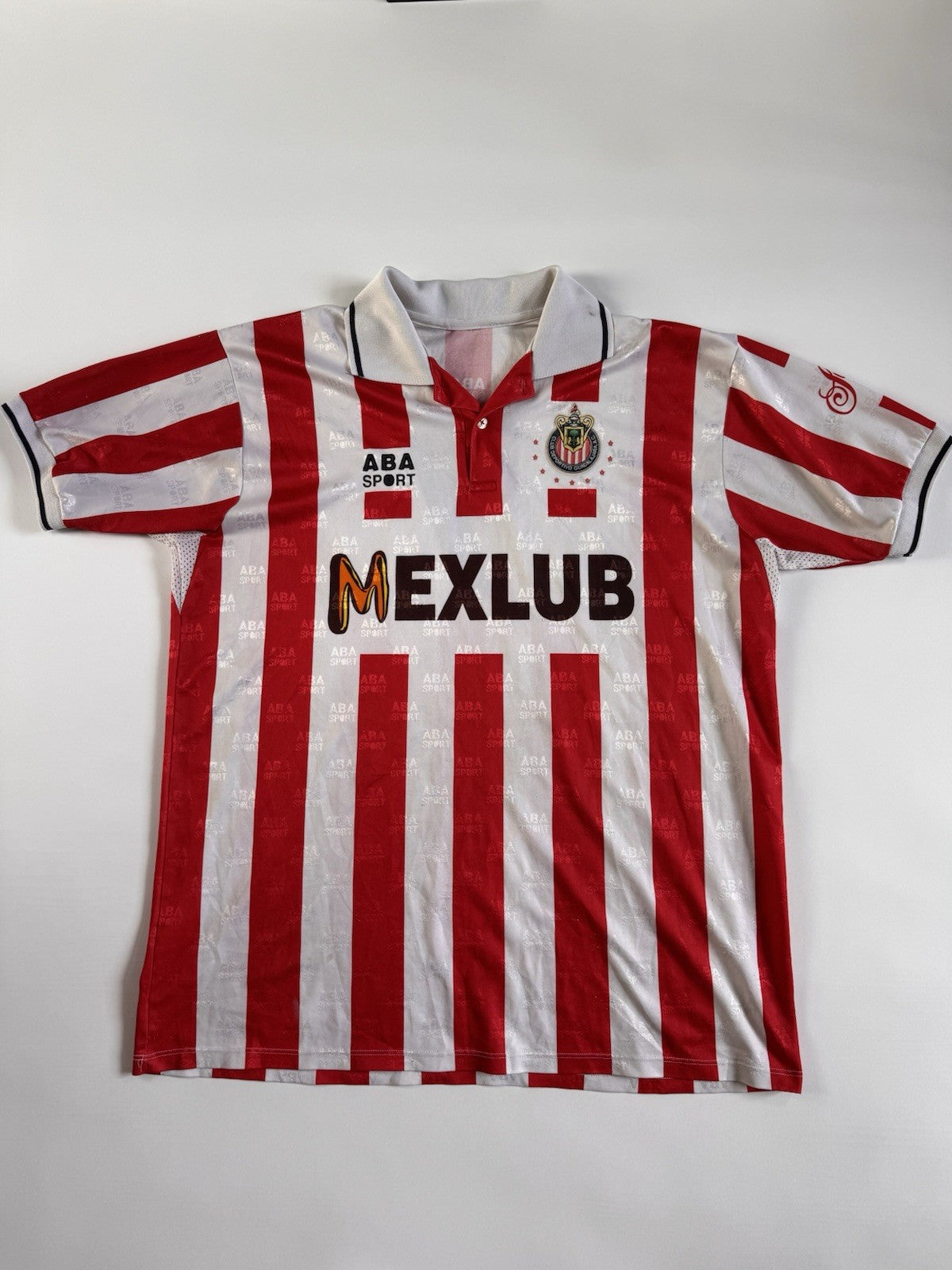 Vintage 1996-1997 ABA Sport Chivas De Guadalajara Soccer Futbol Jersey Mexlub 