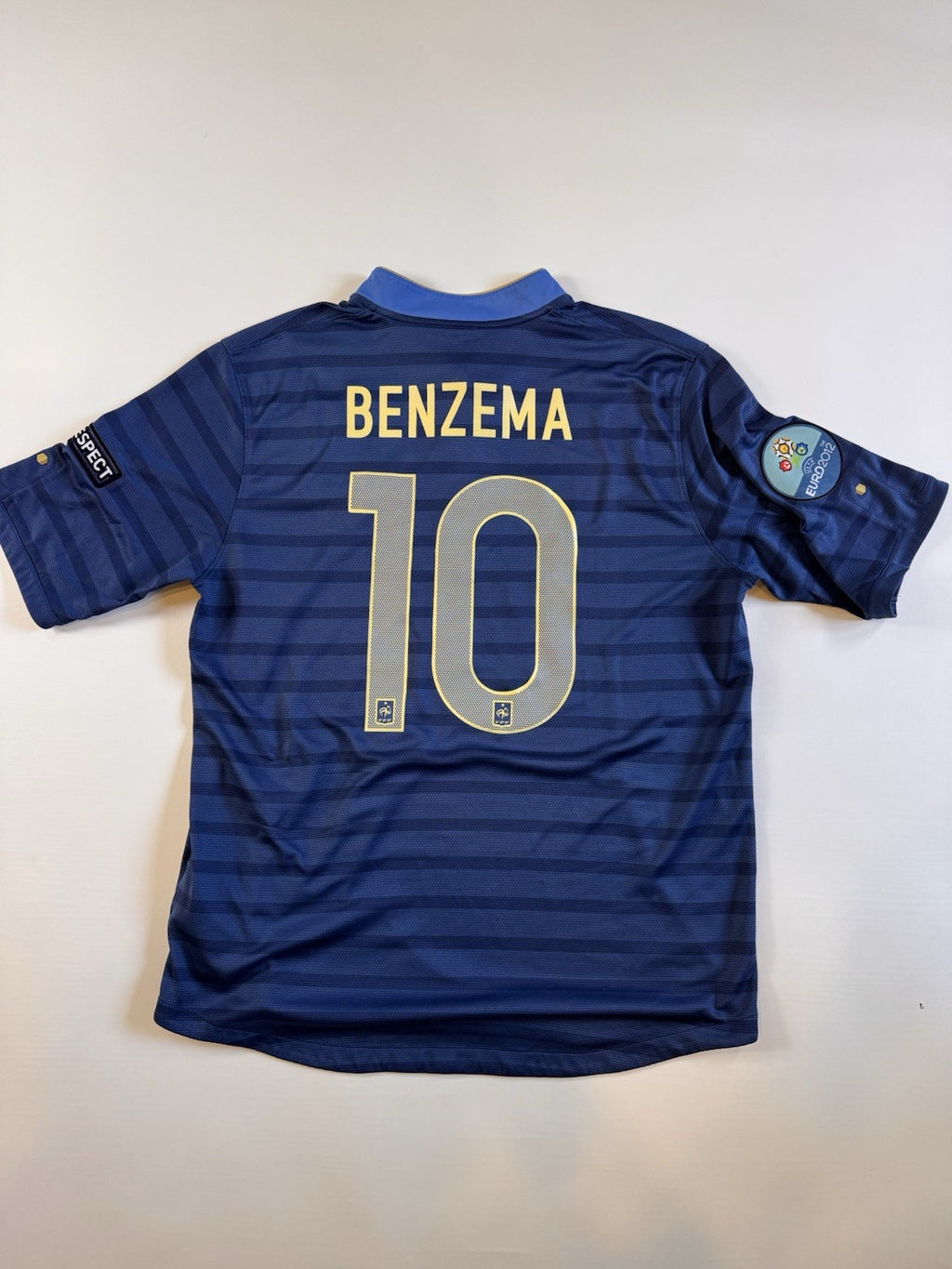 France Euro 2012 Karim Benzema Home Football Shirt Jersey Size L