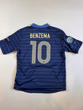 France Euro 2012 Karim Benzema Home Football Shirt Jersey Size L