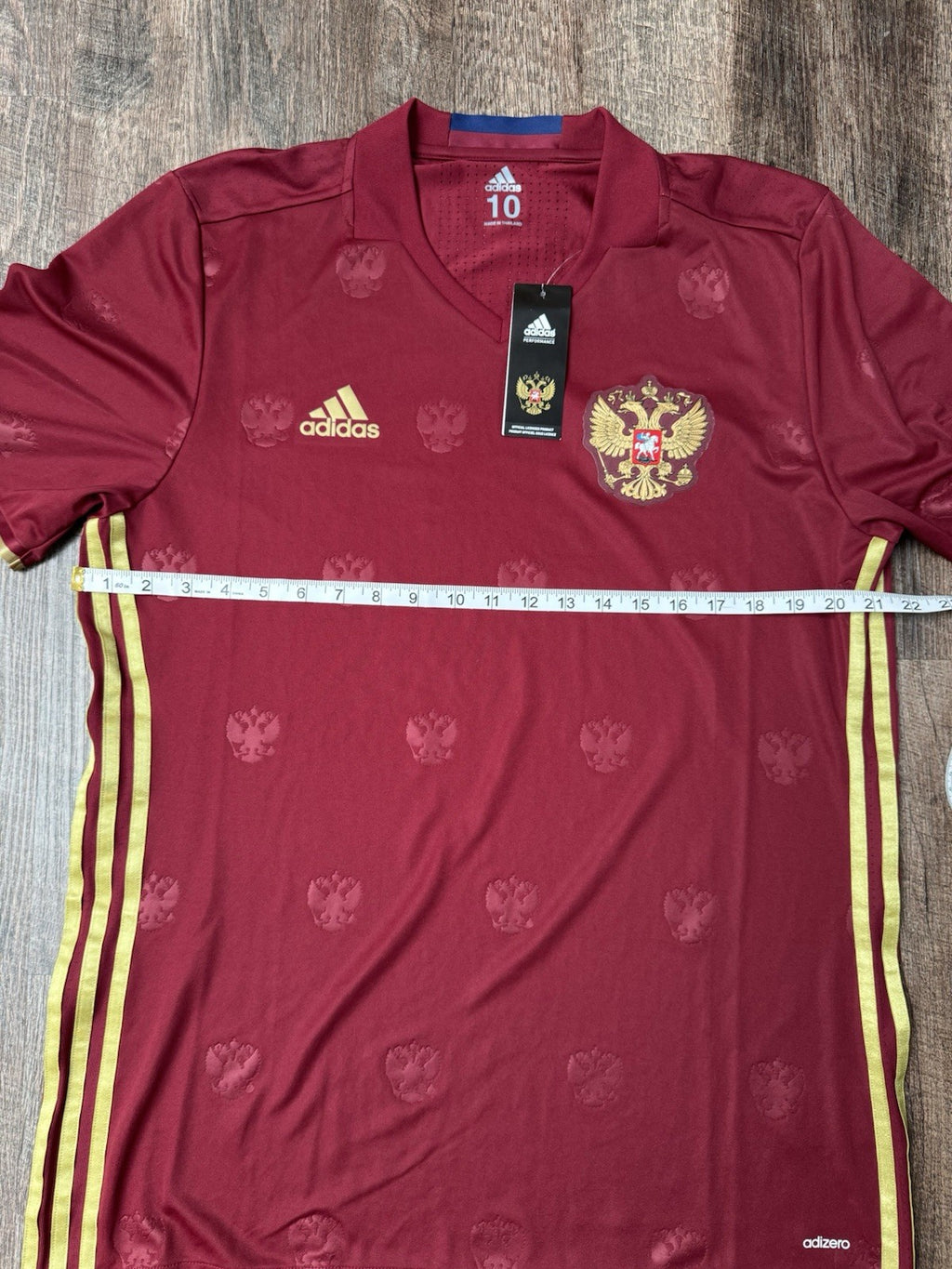 Russia National Team 2016 Player Issue Adizero Jersey Sz 10 NWT 
