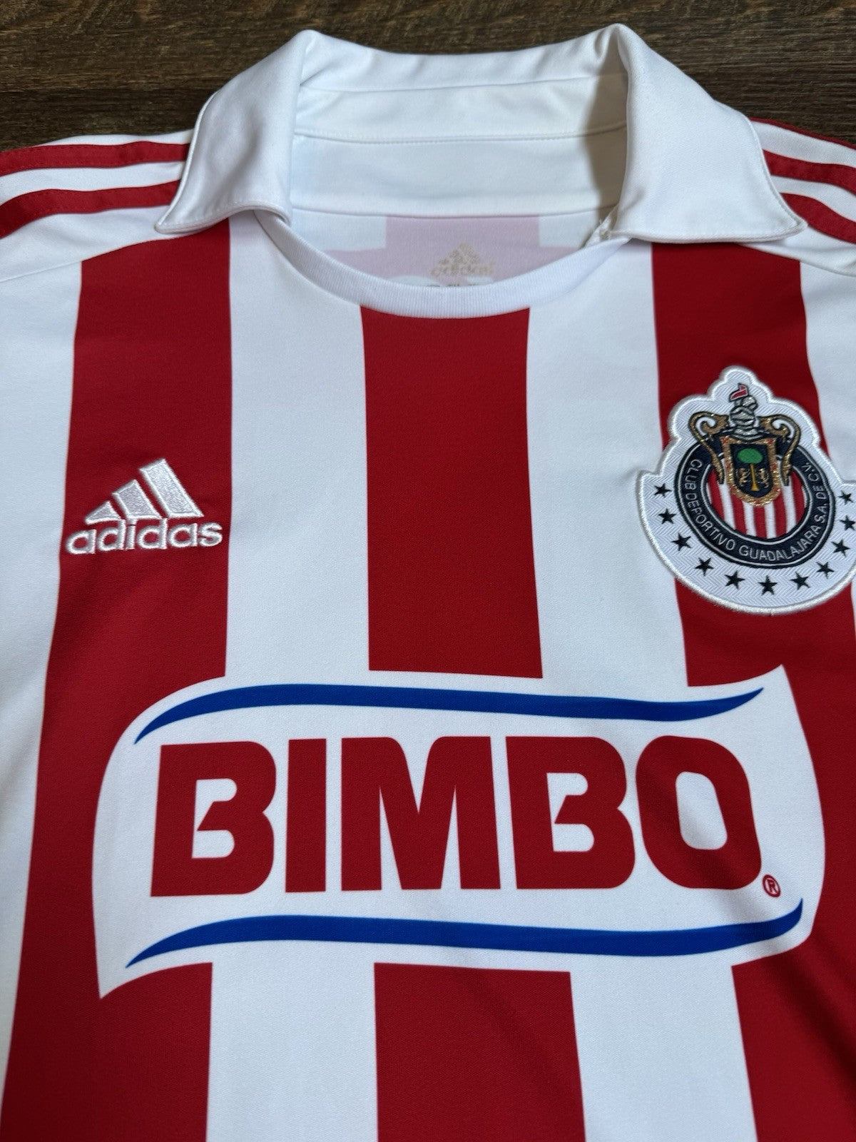 Marco Fabian Chivas Guadalajara 2012-13 Home Jersey Long Sleeve Size S Adidas