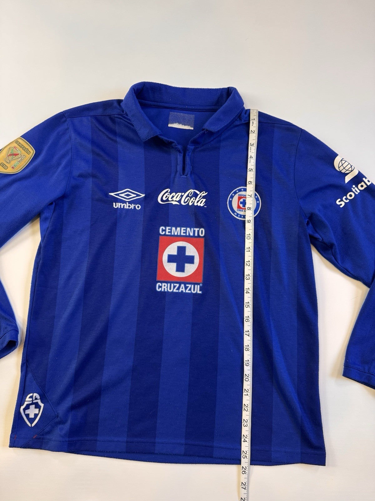 Cruz Azul 2013 2014 Chaco Gimenez Longsleeve Jersey Size M 