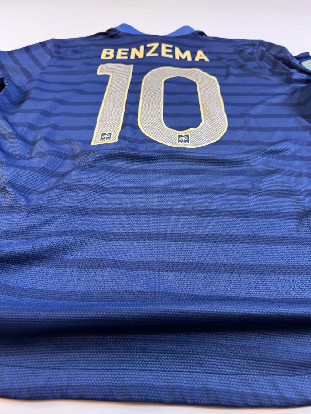 France Euro 2012 Karim Benzema Home Football Shirt Jersey Size L